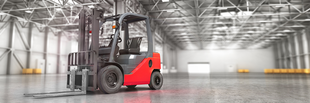AI retrofit kit installed on a warehouse forklift